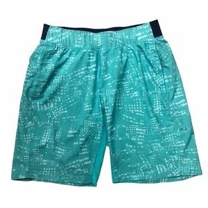 T.H.E. Short 9” *Linerless in Teal/White/Navy